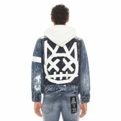Cult Of Individuality Type IV Denim Jacket With Double Cuff And Waistband In Tape Denim & Bottoms Blue -Cult of Individuality Shop unnamed file 246
