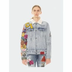 Cult Of Individuality Type Iii Double Waistband Denim Jacket Coats, Jackets & Blazers Blue