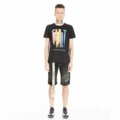 Cult Of Individuality Belted Rocker Mens Short Shorts Black Skittle -Cult of Individuality Shop unnamed file 294