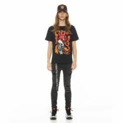 Cult Of Individuality Punk Super Skinny In Seams Denim & Bottoms Black -Cult of Individuality Shop unnamed file 333