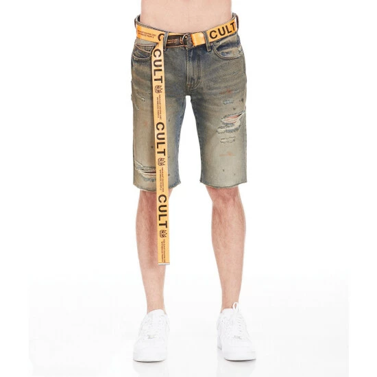 Cult Of Individuality Belted Rocker Short Shorts Dusk 1 Cult Of Individuality Belted Rocker Short Shorts Dusk