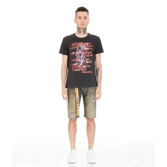 Cult Of Individuality Belted Rocker Short Shorts Dusk 3 Cult Of Individuality Belted Rocker Short Shorts Dusk - Image 3