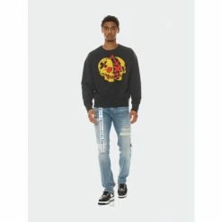 Cult Of Individuality Crew Neck Fleece - Black Sweatshirts, Sweaters & Hoodies -Cult of Individuality Shop unnamed file 374