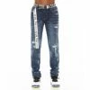 Cult Of Individuality Rocker Slim In Roman Pant Denim & Bottoms Blue