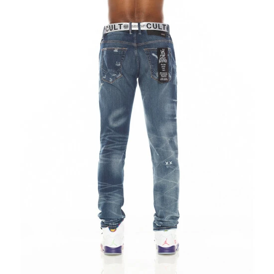 Cult Of Individuality Rocker Slim In Roman Pant Denim & Bottoms Blue 3 Cult Of Individuality Rocker Slim In Roman Pant Denim & Bottoms Blue - Image 3