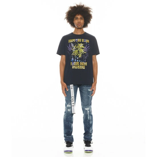 Cult Of Individuality Rocker Slim In Roman Pant Denim & Bottoms Blue 4 Cult Of Individuality Rocker Slim In Roman Pant Denim & Bottoms Blue - Image 4