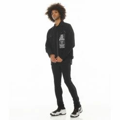 Cult Of Individuality Type Ii Denim Jacket In Crystal Coats, Jackets & Blazers Black -Cult of Individuality Shop unnamed file 424