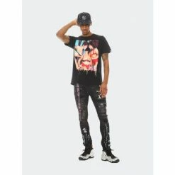 Cult Of Individuality Short Sleeve Crew Neck Tee "Sex Drugs Rock N Roll" In Black T-Shirts -Cult of Individuality Shop unnamed file 443