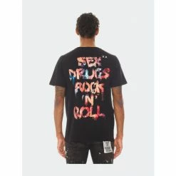 Cult Of Individuality Short Sleeve Crew Neck Tee "Sex Drugs Rock N Roll" In Black T-Shirts -Cult of Individuality Shop unnamed file 444