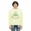 Cult Of Individuality Novelty Crew Neck Fleece Sweatshirts, Sweaters & Hoodies Lemon