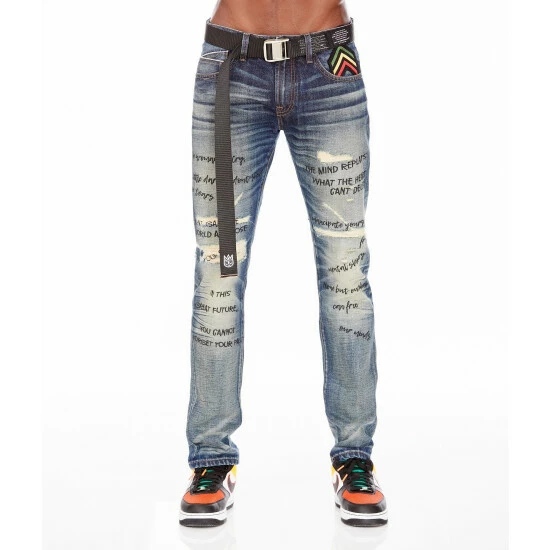 Cult Of Individuality Marley Rocker Slim Belted Denim & Bottoms Shed 1 Cult Of Individuality Marley Rocker Slim Belted Denim & Bottoms Shed