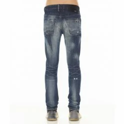 Cult Of Individuality Punk Super Skinny Jeans In Norse Denim & Bottoms Blue -Cult of Individuality Shop unnamed file 501