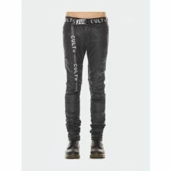 Cult Of Individuality Punk Nomad Jeans In Black Denim & Bottoms