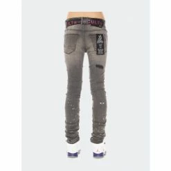 Cult Of Individuality Punk Nomad Jeans In Canteen Denim & Bottoms Black -Cult of Individuality Shop unnamed file 511