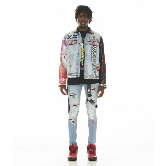 Cult Of Individuality Punk Super Skinny 220 Stud Motley Crue Denim & Bottoms 3 Cult Of Individuality Punk Super Skinny 220 Stud Motley Crue Denim & Bottoms - Image 3