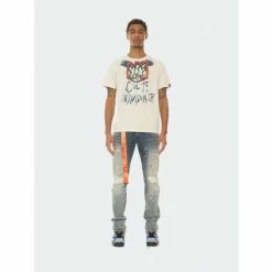 Cult Of Individuality Short Sleeve Crew Neck Tee "Floyd" T-Shirts Cream -Cult of Individuality Shop unnamed file 578