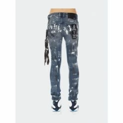 Cult Of Individuality Punk Super Skinny Jeans - Leopard Denim & Bottoms Blue -Cult of Individuality Shop unnamed file 599