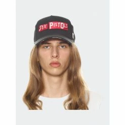 Cult Of Individuality Sex Pistols Mesh Back Trucker Curved Visor Cap Hats Black