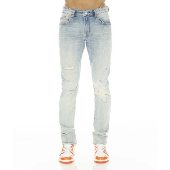 Cult Of Individuality Rocker Slim Stretch W/ White Belt Jeans & Denim Hateful 1 Cult Of Individuality Rocker Slim Stretch W/ White Belt Jeans & Denim Hateful