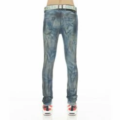 Cult Of Individuality Punk Super Skinny Stretch W/baby Blue Belt Denim & Bottoms Kasso -Cult of Individuality Shop unnamed file 627