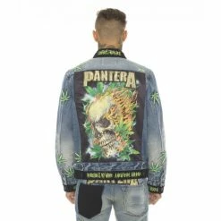 Cult Of Individuality Type IV Denim Jacket With Double Cuff And Waistband Pantera Denim & Bottoms Blue