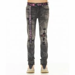 Cult of Individuality Shop 8 Cult Of Individuality Punk Super Skinny Jeans In Bristol Denim & Bottoms Black
