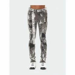 Cult Of Individuality Punk Super Skinny In Cinder Denim & Bottoms Grey