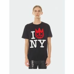 Cult Of Individuality "I Love Cult" Printed Crew Neck Tee T-Shirts Black