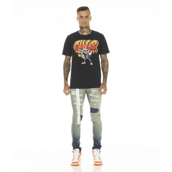 Cult Of Individuality Punk Super Skinny Stretch W/ Beet Red Belt Denim & Bottoms Ino 2 Cult Of Individuality Punk Super Skinny Stretch W/ Beet Red Belt Denim & Bottoms Ino - Image 2