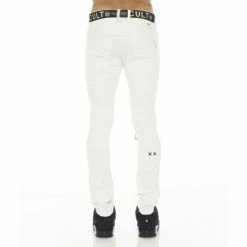 Cult Of Individuality Punk Super Skinny Stretch /w Belt Clothing White Grundge -Cult of Individuality Shop unnamed file 755