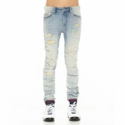 Cult Of Individuality Punk Nomad In Scars Denim Denim & Bottoms Blue