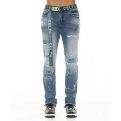 Cult Of Individuality Rocker Slim Jeans Denim & Bottoms Blue