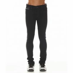 Cult Of Individuality Punk Super Skinny Jeans In Crystal Denim & Bottoms Black