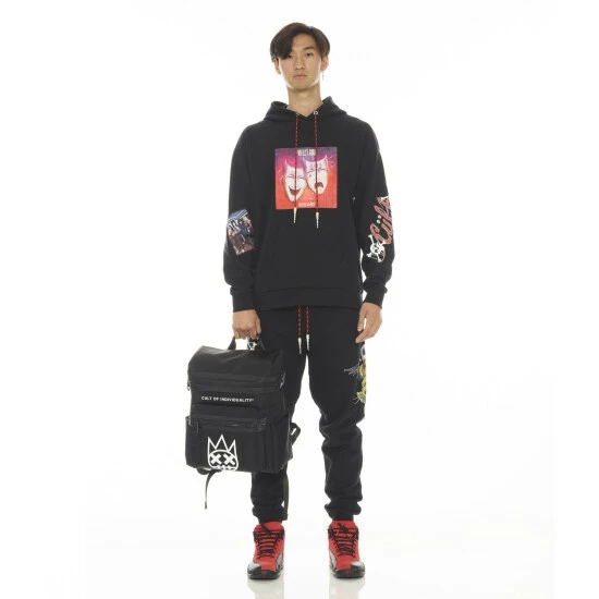 Cult Of Individuality Printed Logo Graphic Backpack Backpacks Black 3 Cult Of Individuality Printed Logo Graphic Backpack Backpacks Black - Image 3