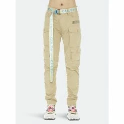 Cult Of Individuality Rocker Cargo Ridged /w Baby Blue Belt Denim & Bottoms Khaki