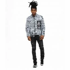 Cult Of Individuality 3M Punk Super Skinny Moto Jeans Denim & Bottoms Black -Cult of Individuality Shop unnamed file 985