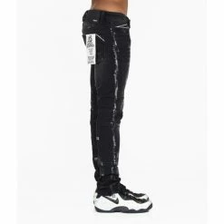 Cult Of Individuality 3M Punk Super Skinny Moto Jeans Denim & Bottoms Black -Cult of Individuality Shop unnamed file 986