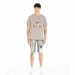 Cult Of Individuality Belted Rocker Short Shorts Moss -Cult of Individuality Shop unnamed file 990